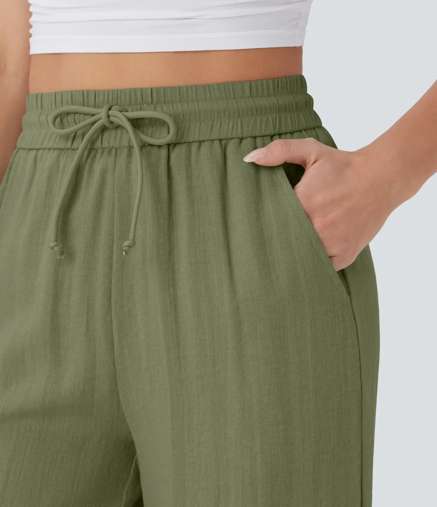 Pantalones de lino elegantes Zafeiria