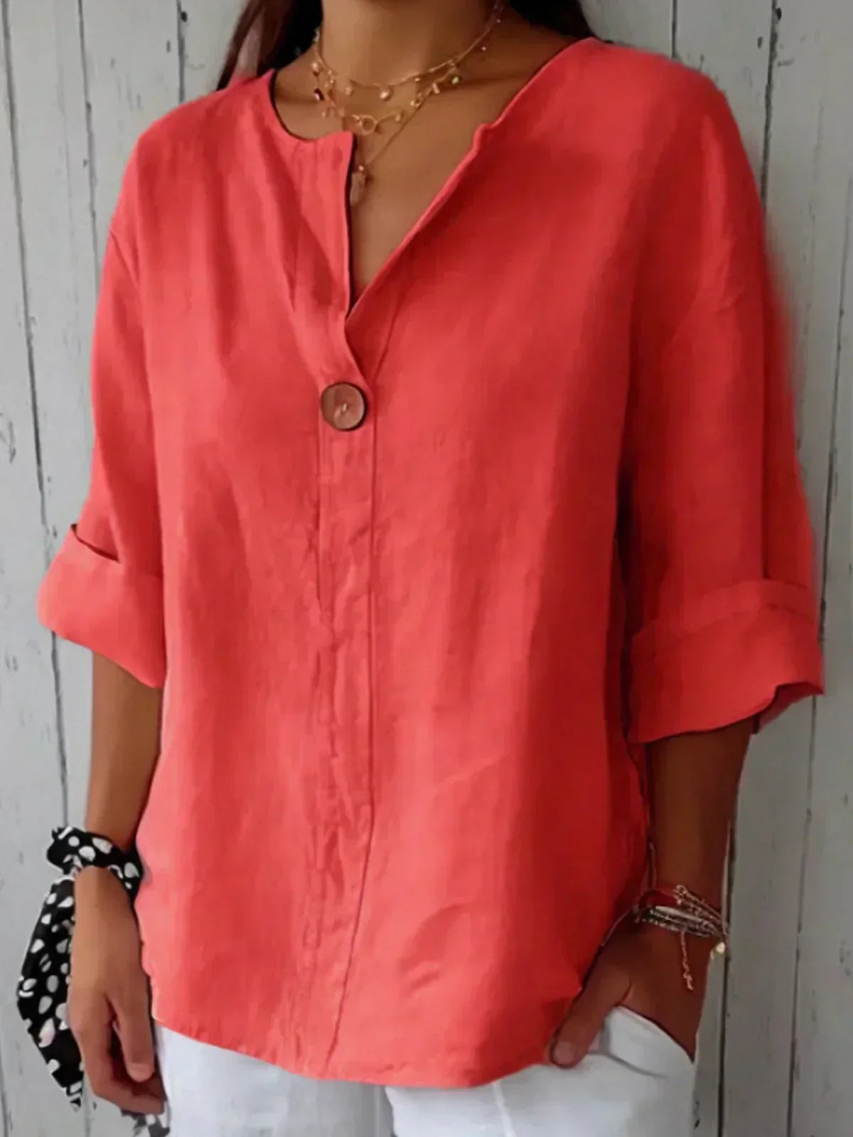 Jessa™ - Blusa Casual de Cuello en V