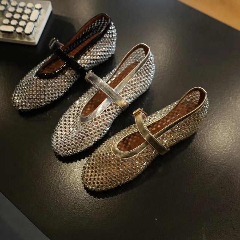 Zapatos Mary Janes Brillantes Liora