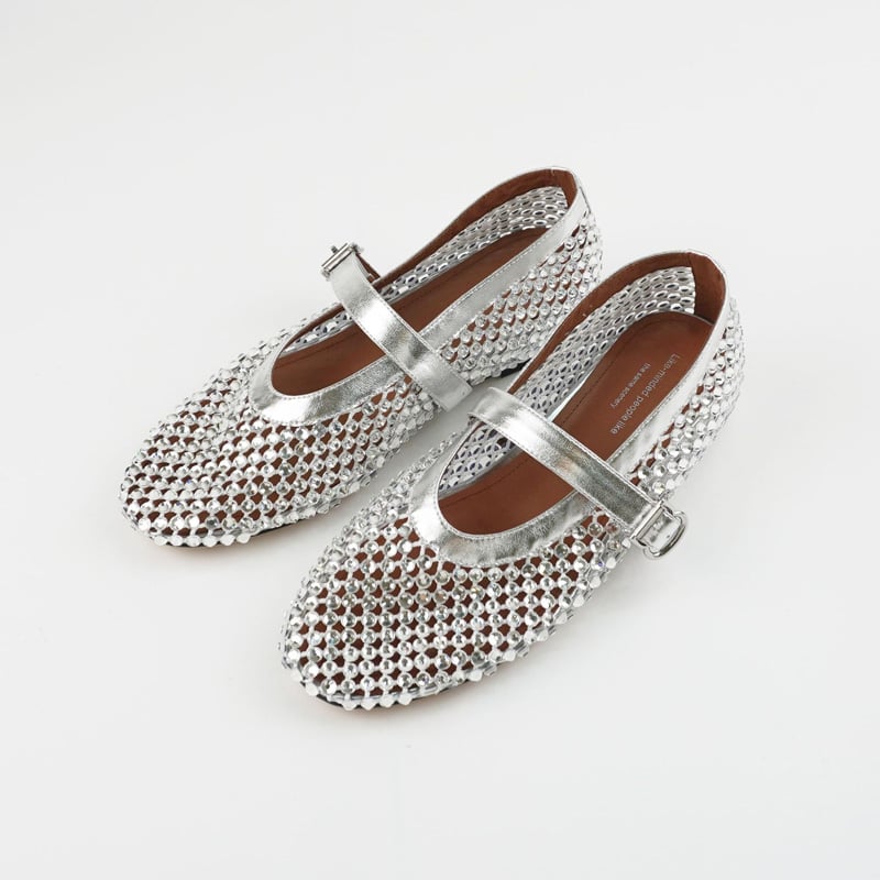 Zapatos Mary Janes Brillantes Liora
