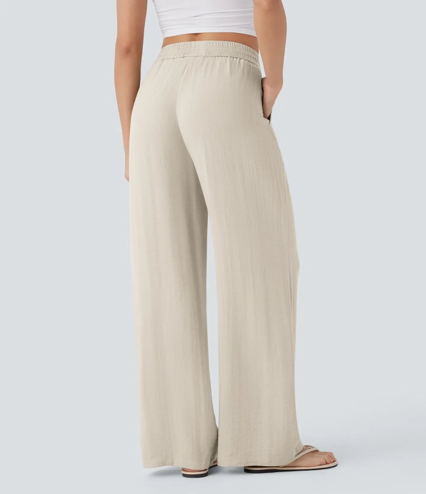 Pantalones de lino elegantes Zafeiria