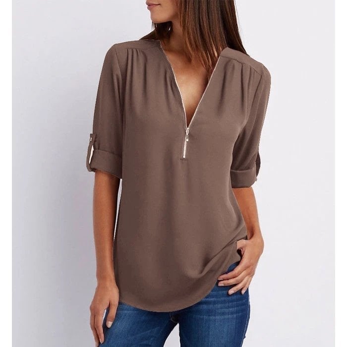 Lizzy - Blusa elegante con cierre