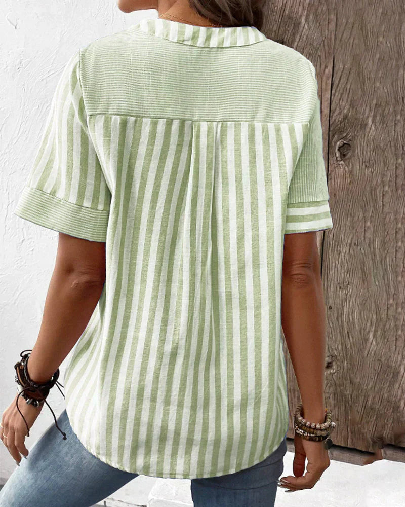 Sandra™ - Camiseta clásica de rayas