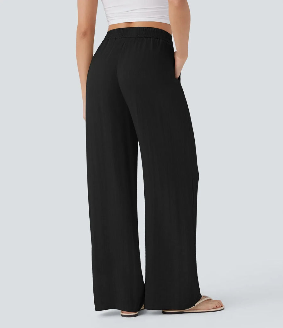 Pantalones de lino elegantes Zafeiria