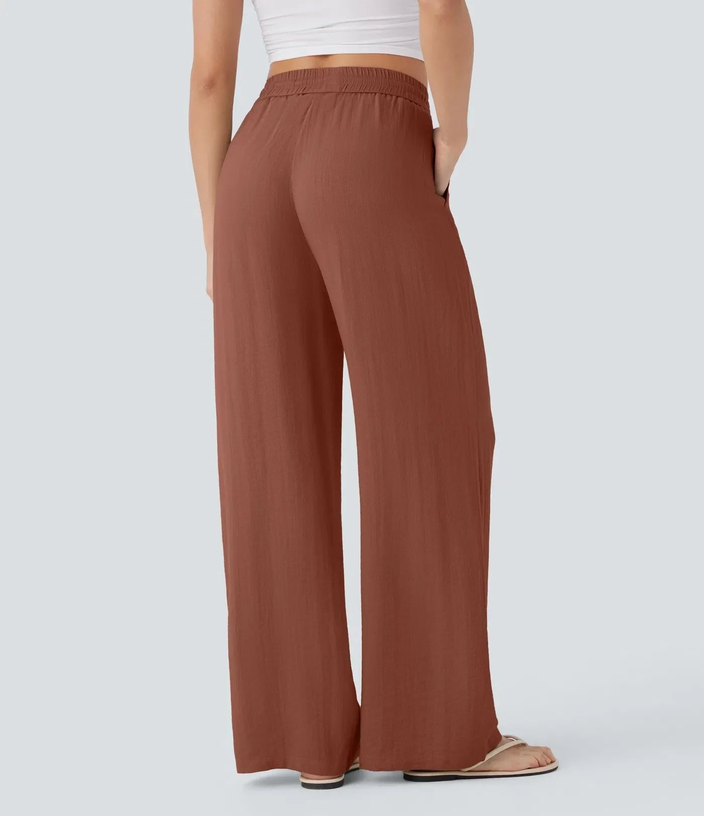 Pantalones de lino elegantes Zafeiria