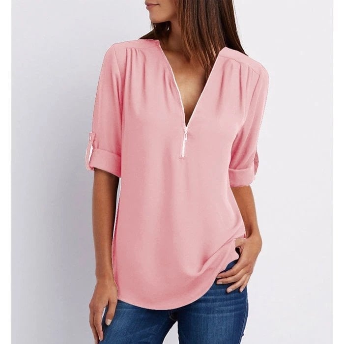 Lizzy - Blusa elegante con cierre