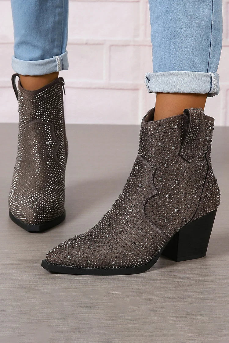 Costanza | Botas elegantes con patchwork y cremallera