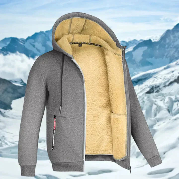 Arie - Chaqueta de Invierno para Hombre con Capucha y Forro de Felpa