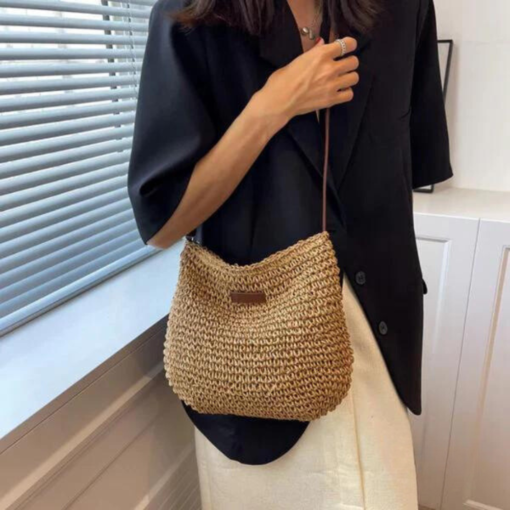 Kayla - Bolso bandolera de paja