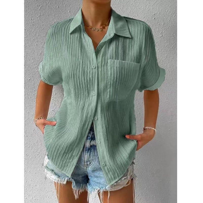 Brielle™ - Blusa Texturizada de corte holgado