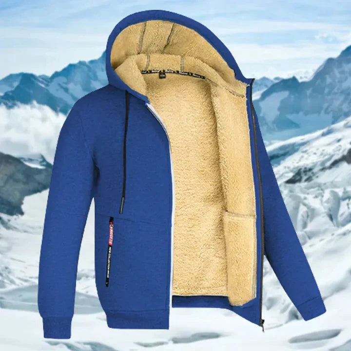 Arie - Chaqueta de Invierno para Hombre con Capucha y Forro de Felpa