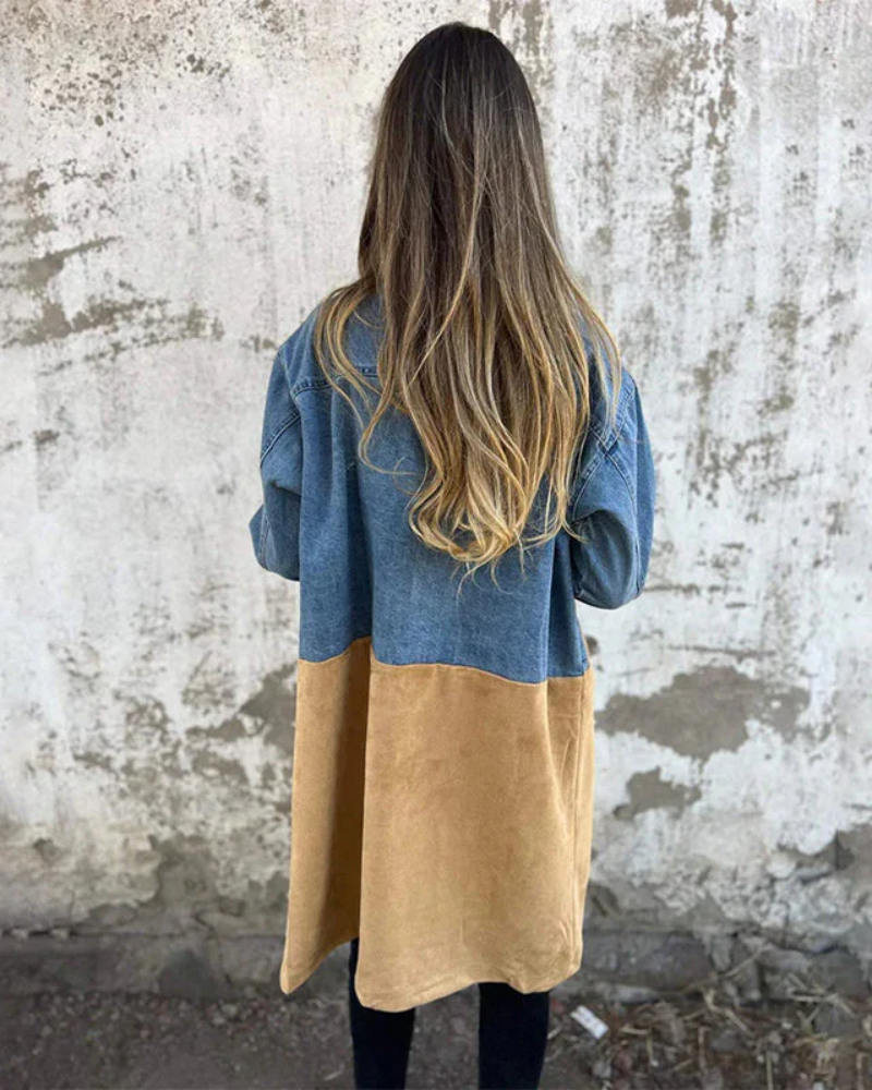 Abrigo Astrid™ de mezclilla y ante
