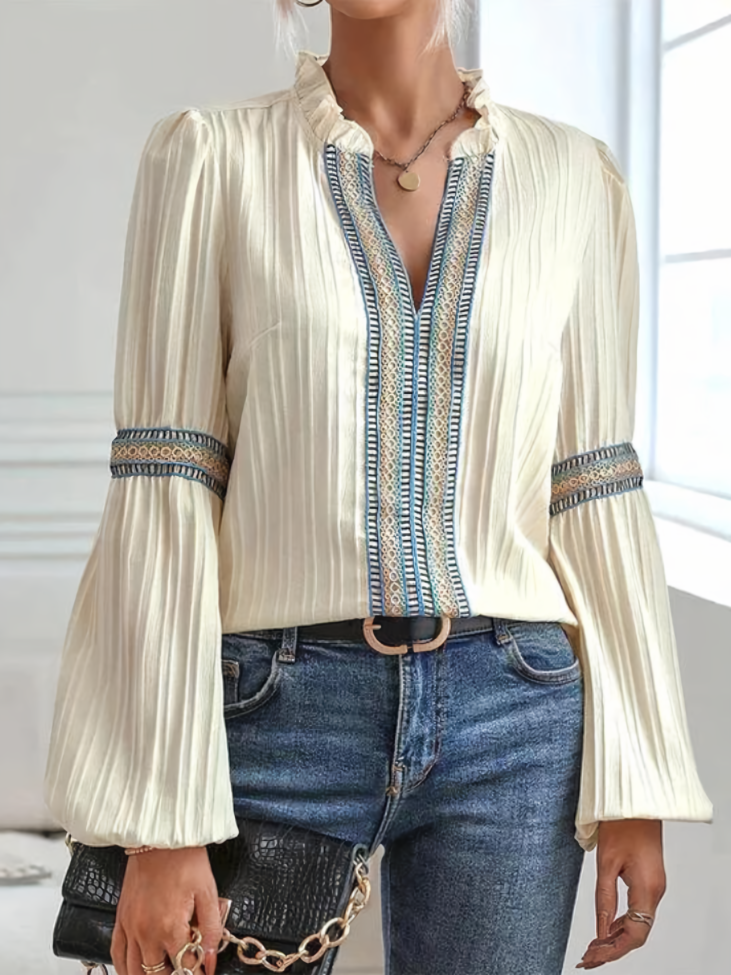 Valerie™ - Blusa de Cuello en V Impresionante
