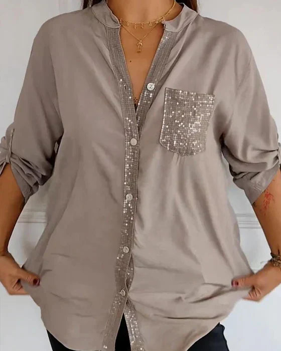 Elaine™ - Blusa de glamour elegante