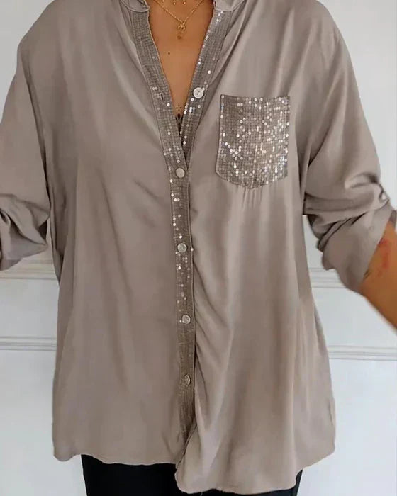Elaine™ - Blusa de glamour elegante