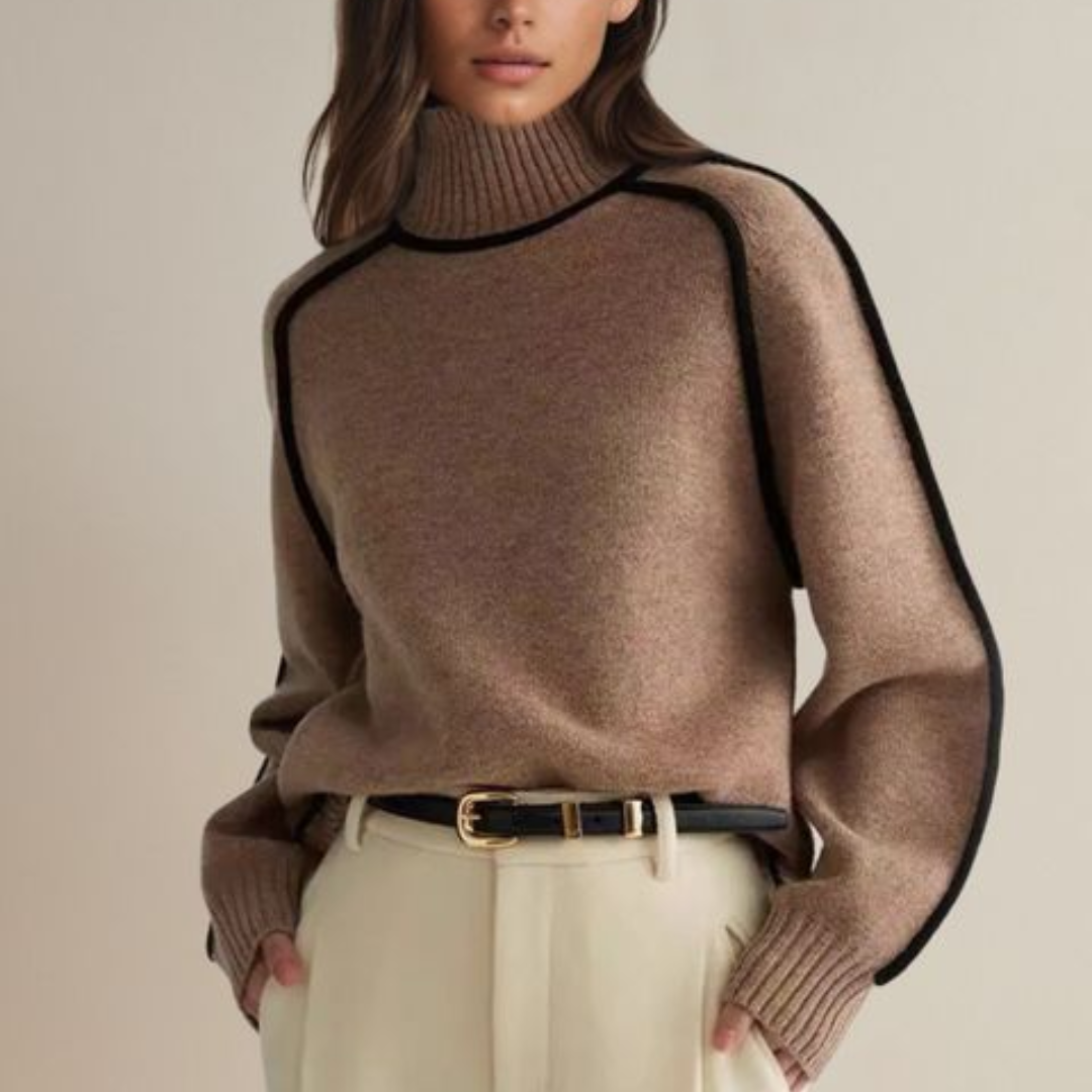 Jana - Suéter de Cuello Alto Sofisticado para Invierno