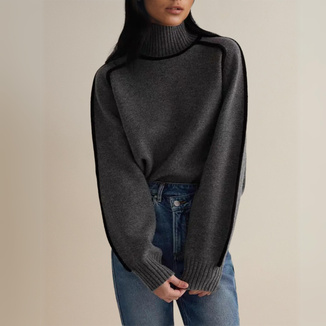 Jana - Suéter de Cuello Alto Sofisticado para Invierno