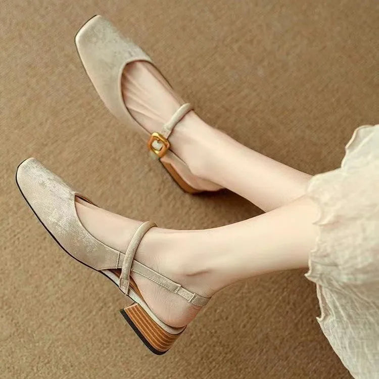 Zapatos Jewel Vera con punta de tiras