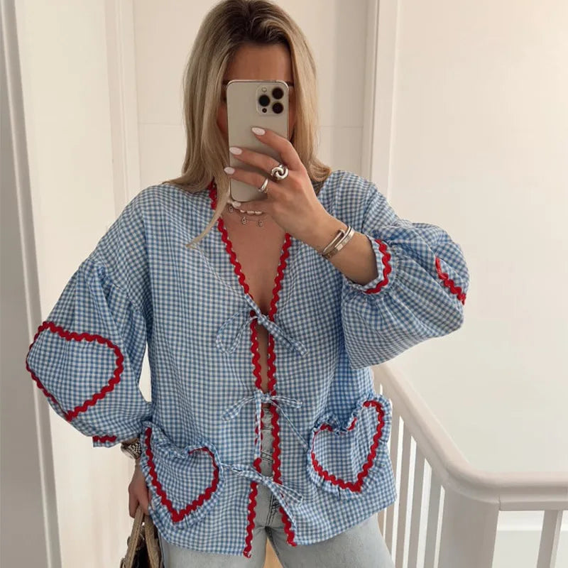 Mila - Blusa de Corazón
