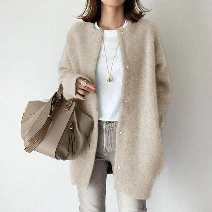 Zoey - Chaqueta de Lana Chic y Cómoda para Mujeres