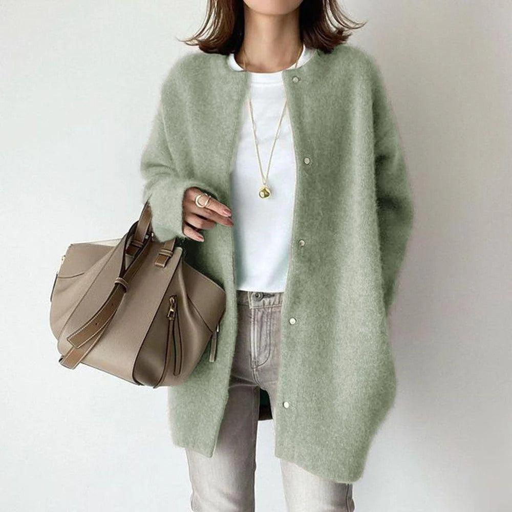 Zoey - Chaqueta de Lana Chic y Cómoda para Mujeres