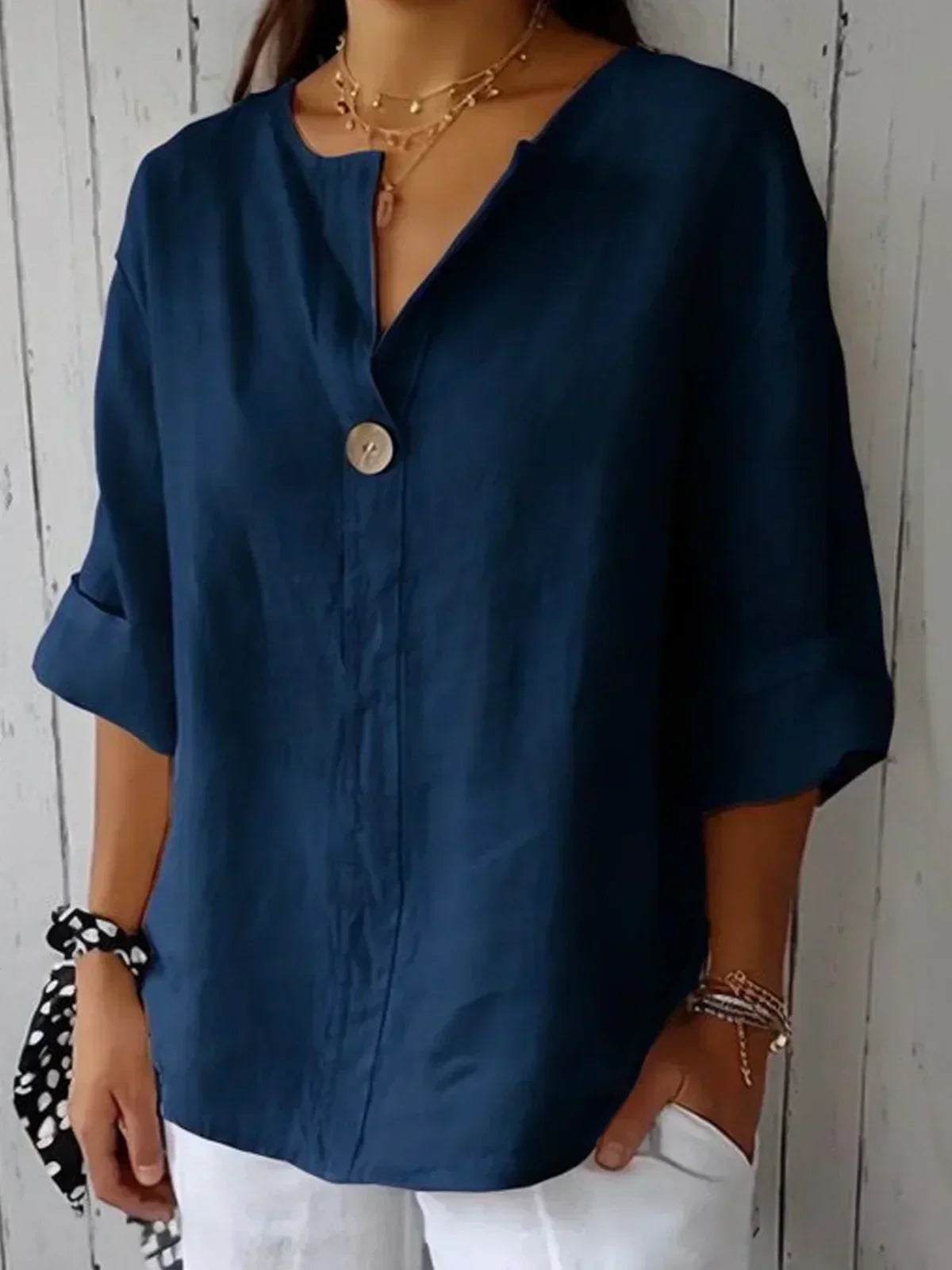 Jessa™ - Blusa Casual de Cuello en V