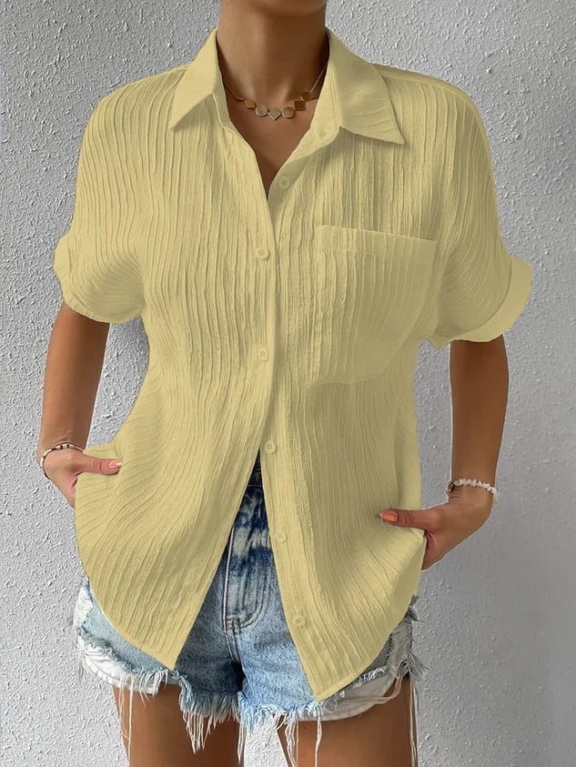 Brielle™ - Blusa Texturizada de corte holgado