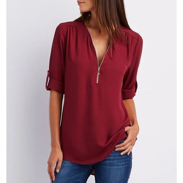Lizzy - Blusa elegante con cierre