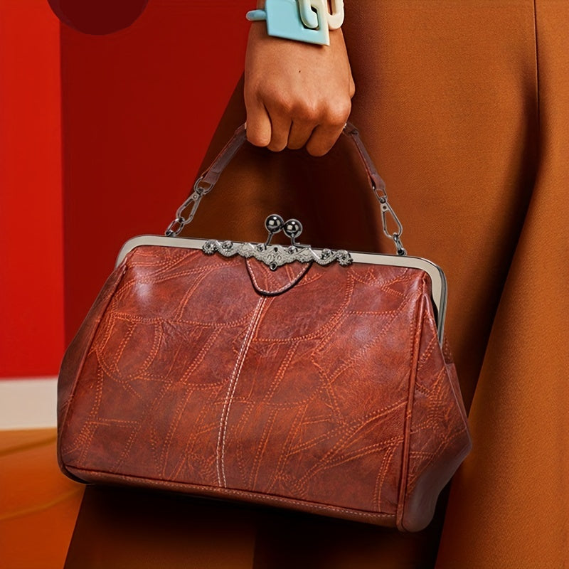 ViaNela® | Bolsa de mano vintage con charm clásico