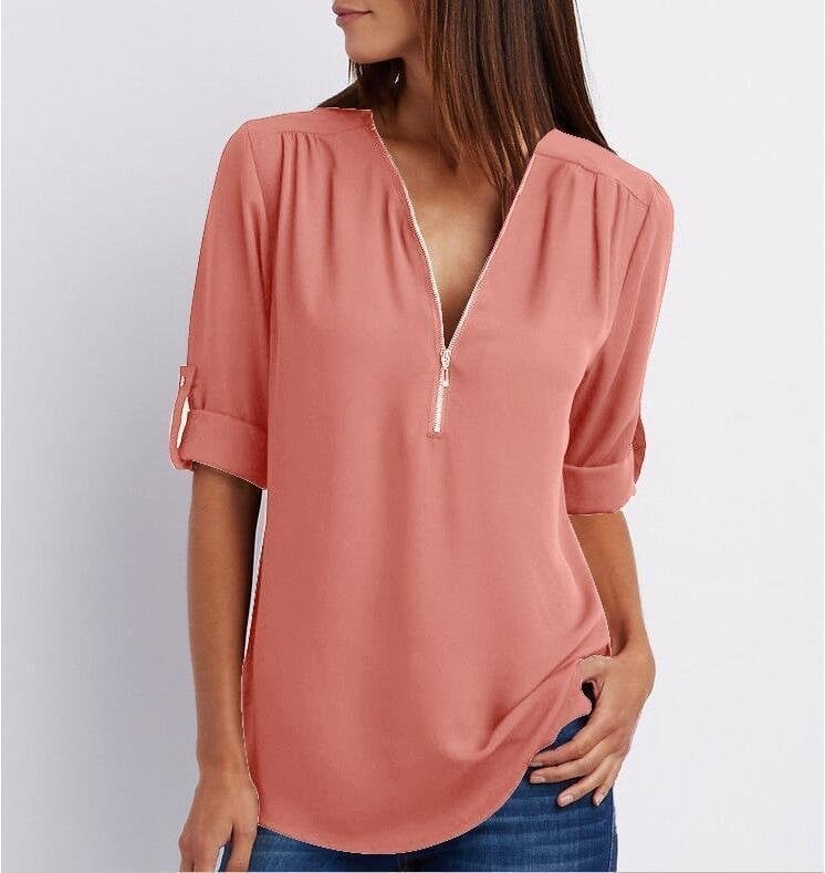 Lizzy - Blusa elegante con cierre