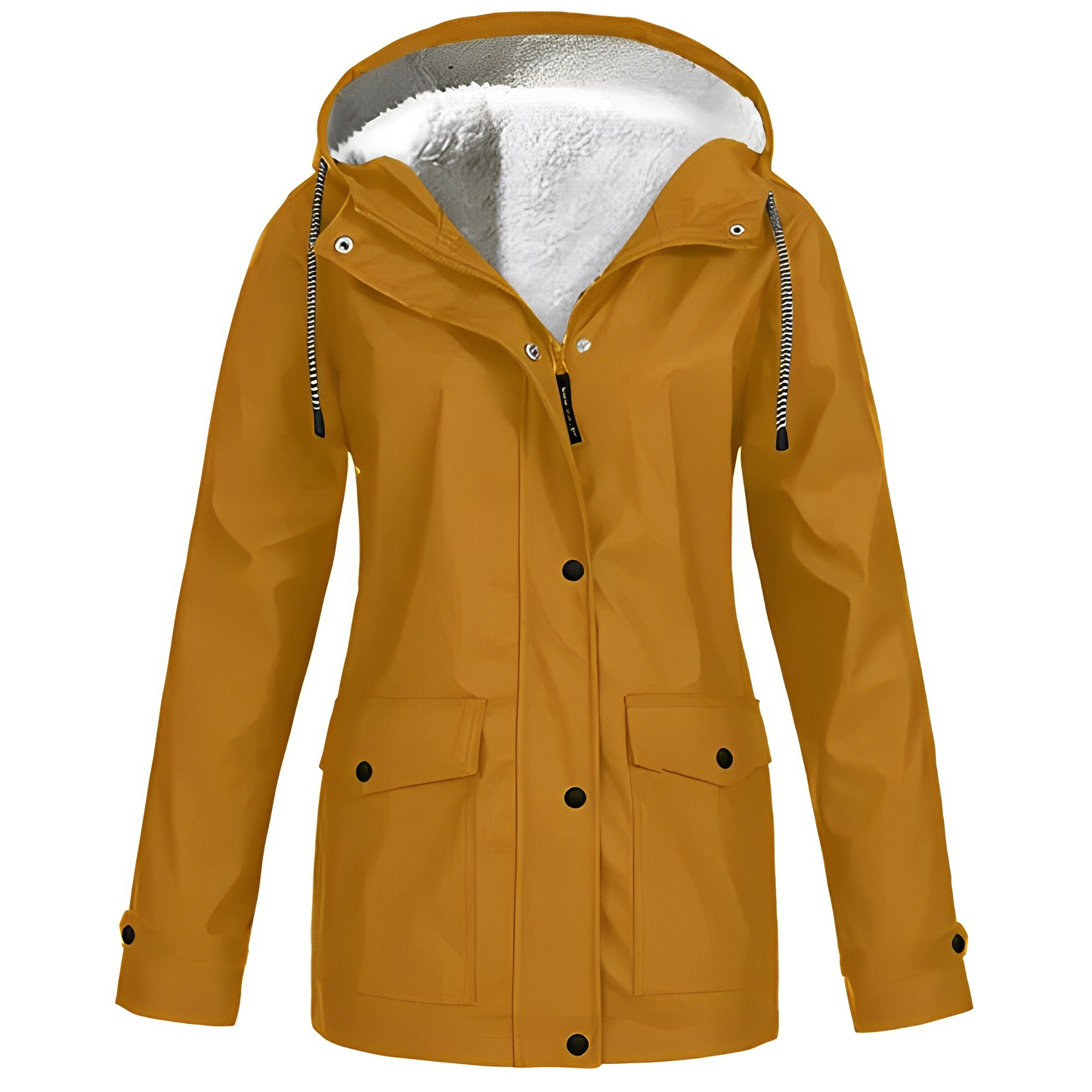 Ella™ - Abrigo impermeable for women forraso con forro de felpa