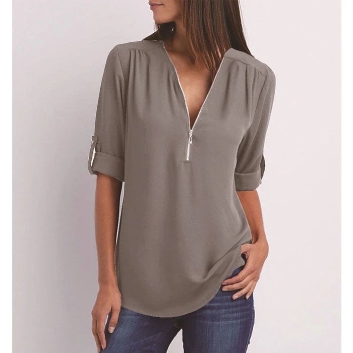 Lizzy - Blusa elegante con cierre