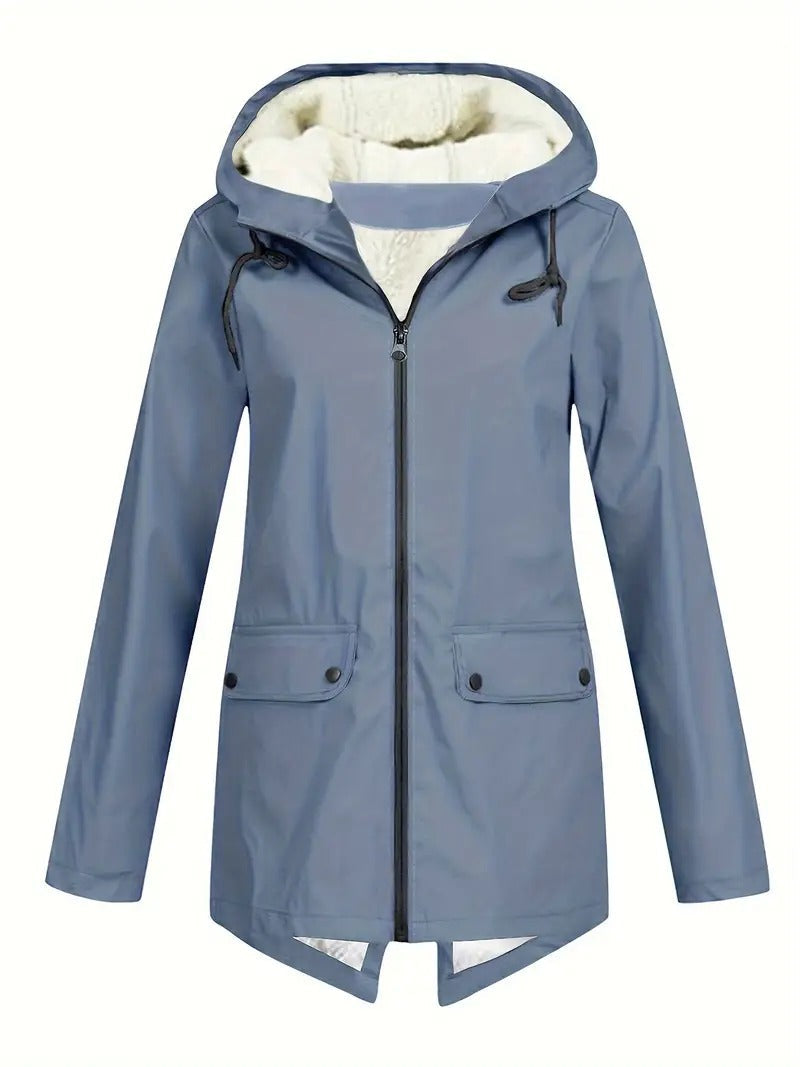 Chaqueta con capucha y cremallera de Zara™