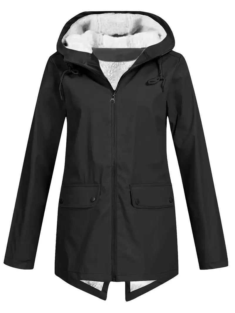 Chaqueta con capucha y cremallera de Zara™