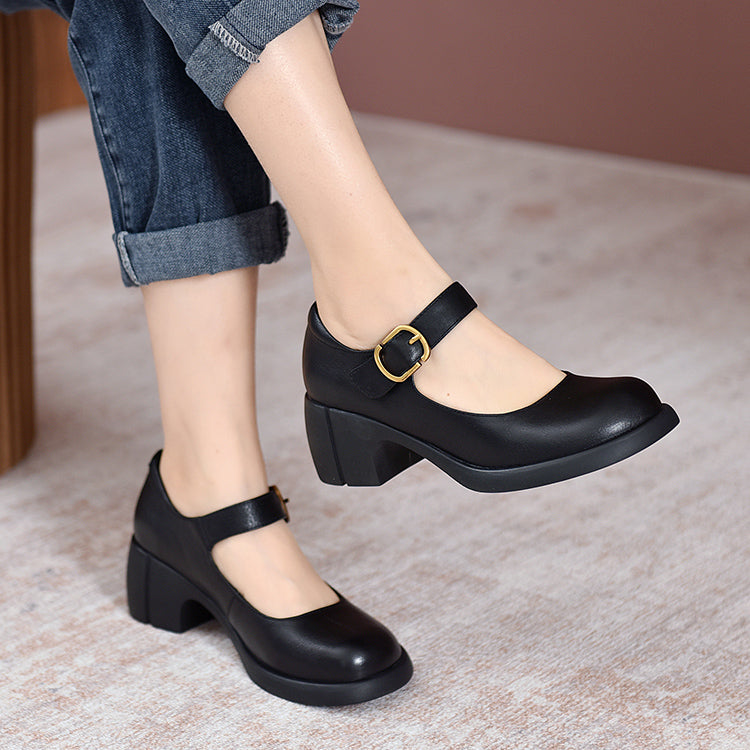 Mary Janes de cuero Agnes