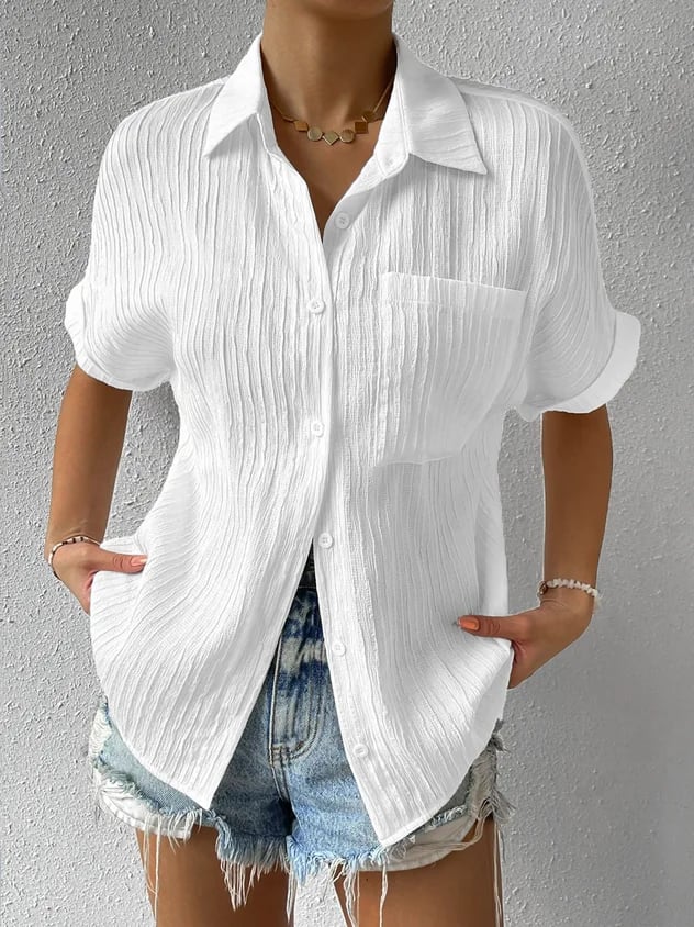 Brielle™ - Blusa Texturizada de corte holgado