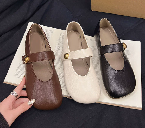 Zapatos Mary Jane de Cuero Irene