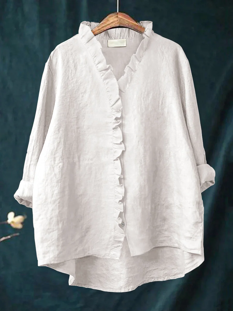 Blusa con borde de volantes Tifannie™