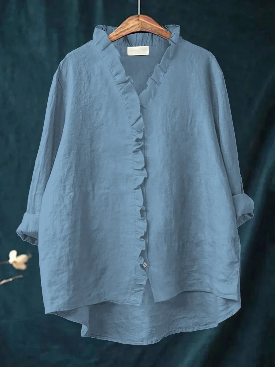 Blusa con borde de volantes Tifannie™