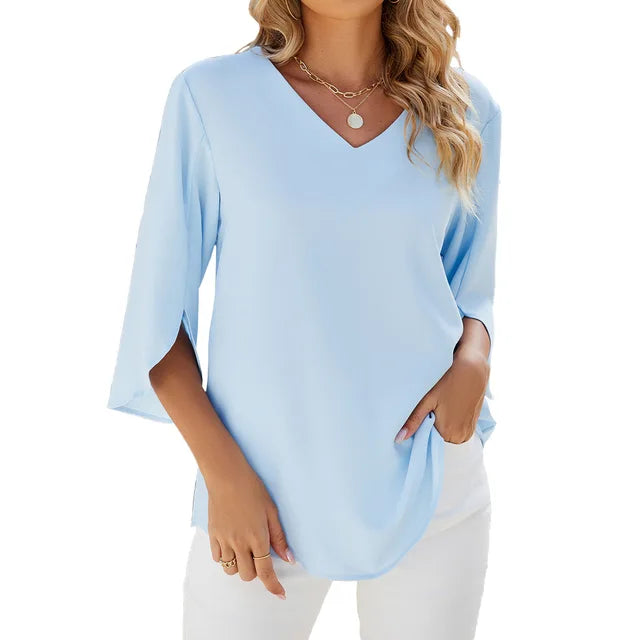Blusa de cuello en V CARA