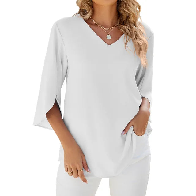 Blusa de cuello en V CARA