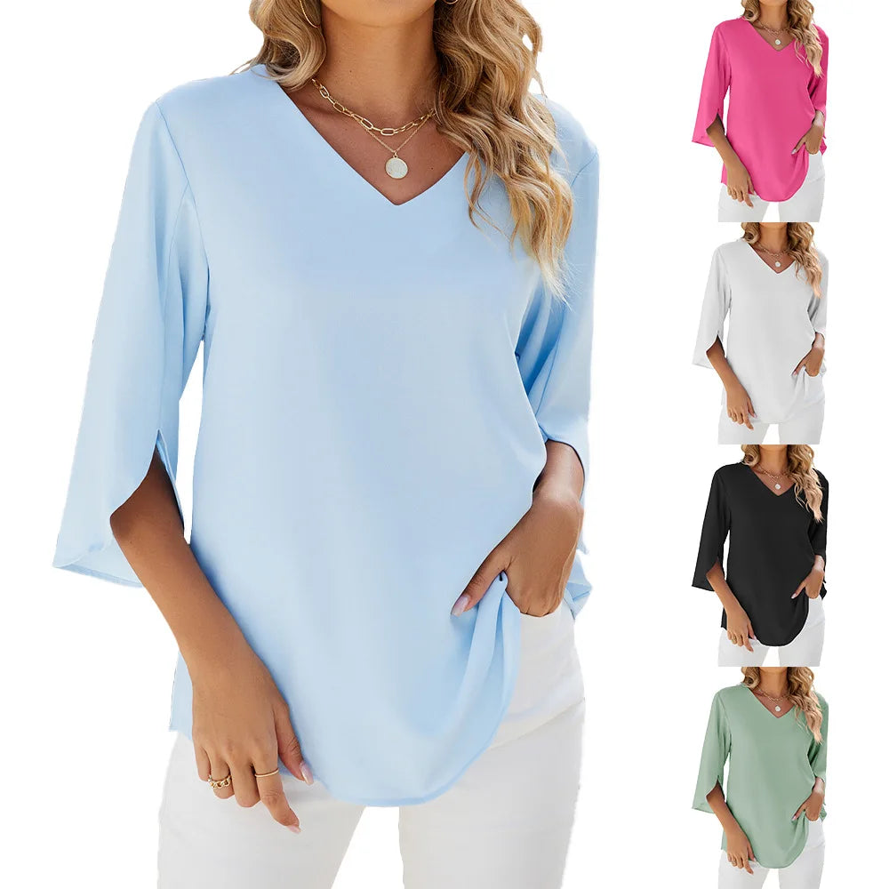 Blusa de cuello en V CARA