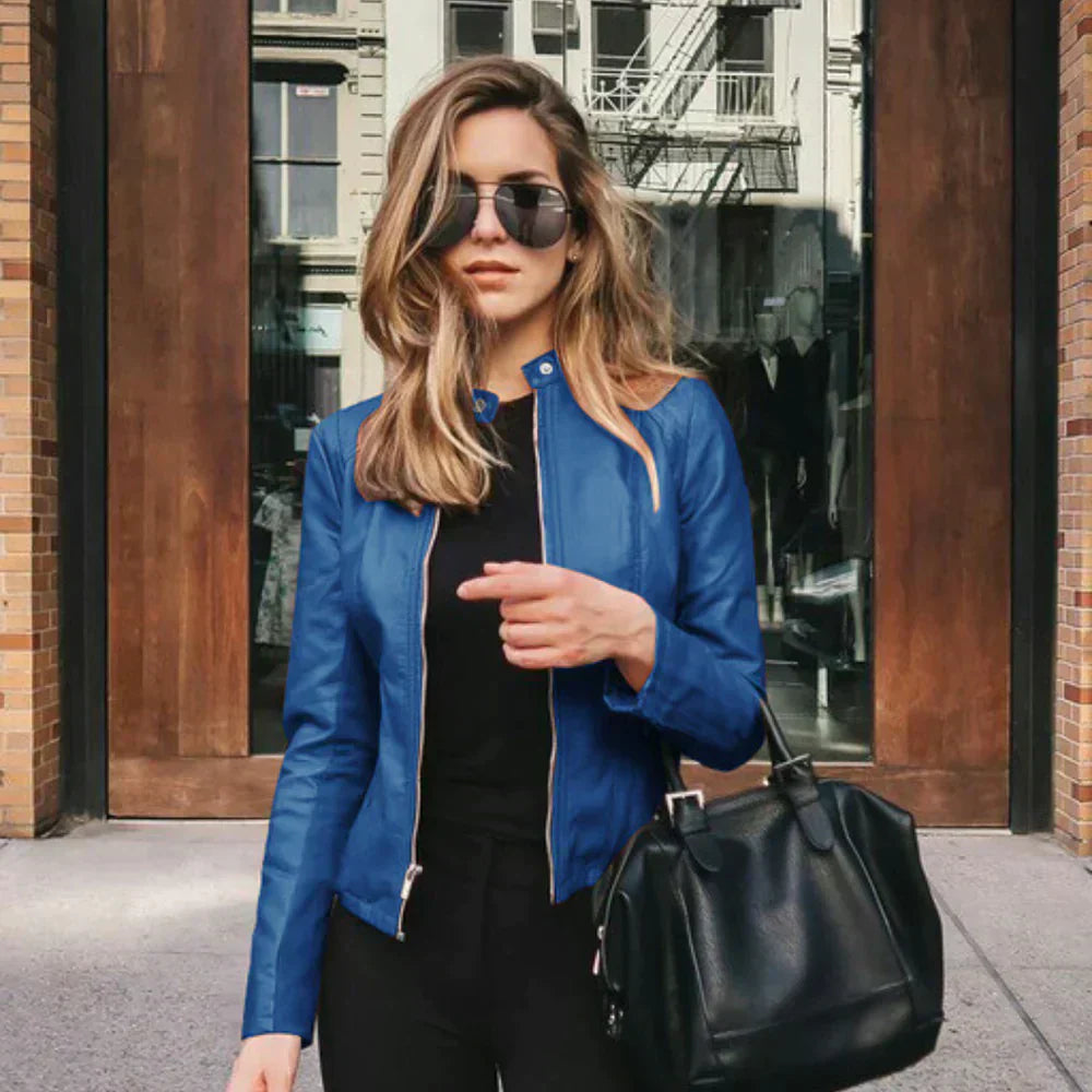 Sophia™ - Chaqueta de cuero italiana