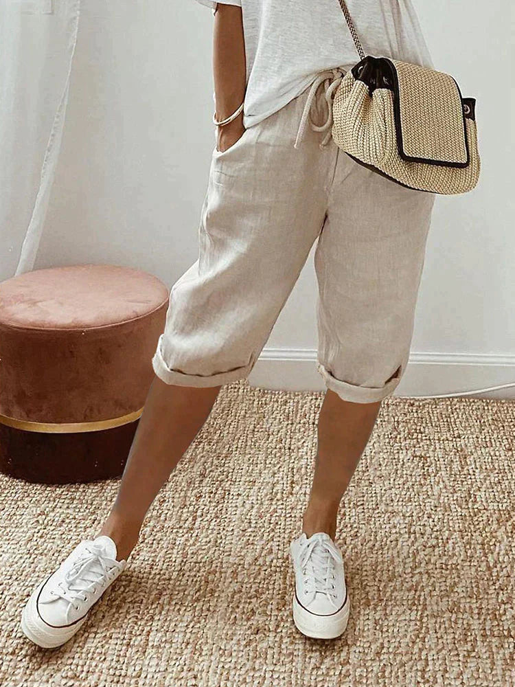 EMMA™ - Pantalones de mujer de algodón y lino