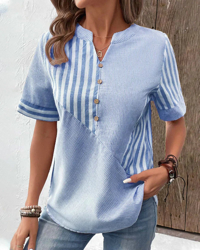 Sandra™ - Camiseta clásica de rayas