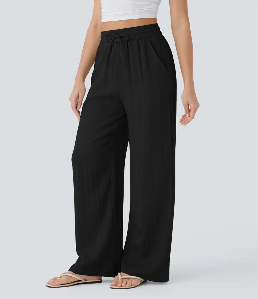 Pantalones de lino elegantes Zafeiria