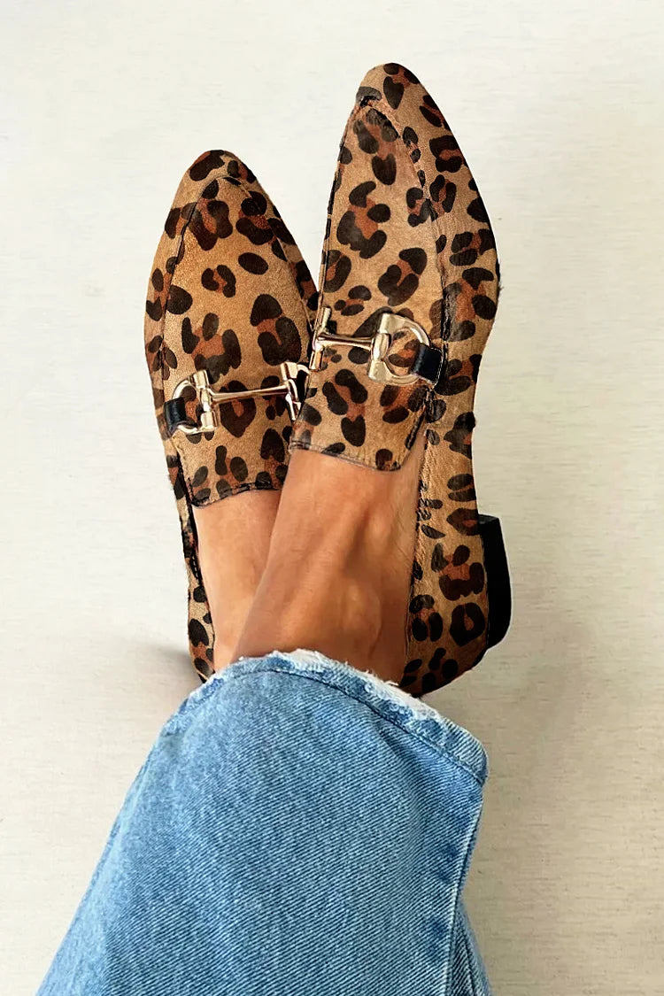 MILENA | MOCASINES ELEGANTES CON PATRÓN Y SUTIL TACÓN