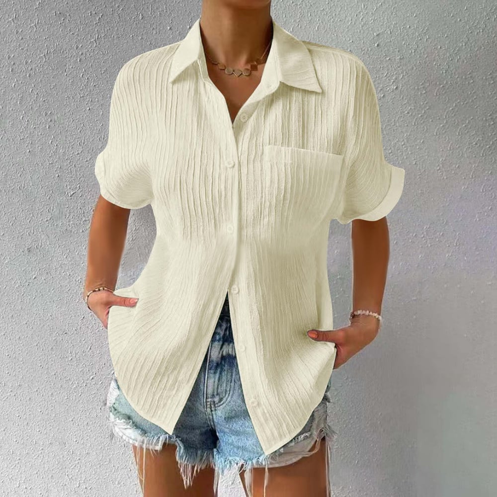 Brielle™ - Blusa Texturizada de corte holgado