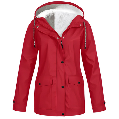 Ella™ - Abrigo impermeable for women forraso con forro de felpa