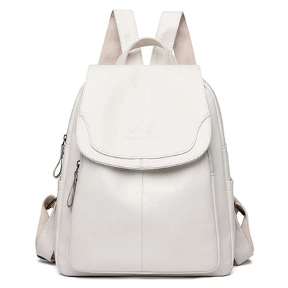 Greta - Mochila antirrobo de cuero